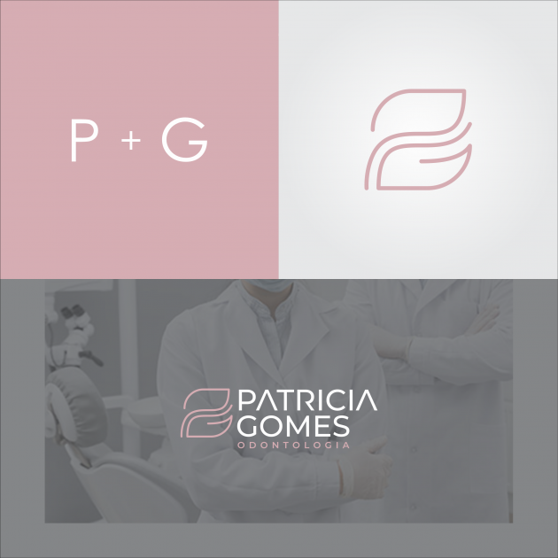 A nova marca Patrícia Gomes é minimalista e elegante, com cores discretas e contrastantes, uma tipografia de fácil leitura e uma composição cheia de personalidade. Seu símbolo é composto pelas iniciais PG, trazendo significado ao nome da empresa. para PATRÍCIA GOMES ODONTOLOGIA