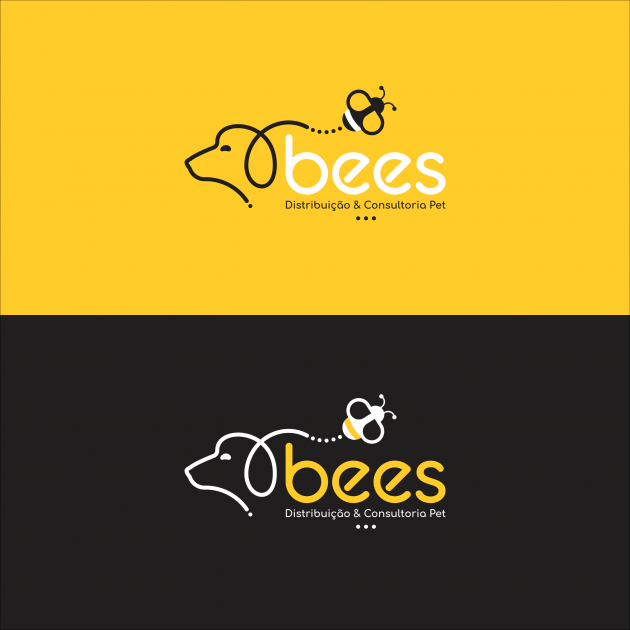 Seguimos a linha de raciocínio do cliente para a escolha do nome da marca - BEES, levando em consideração que as abelhas fazem o papel na natureza de distribuir o pólen. O segmento em questão pretende distribuir produtos e conhecimento no mercado pet. Sen para BEES
